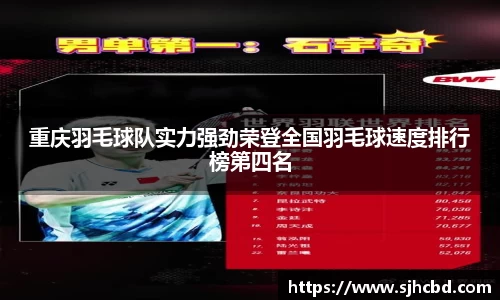 重庆羽毛球队实力强劲荣登全国羽毛球速度排行榜第四名